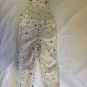 Old Navy Kids Overalls with Blue Floral Pattern